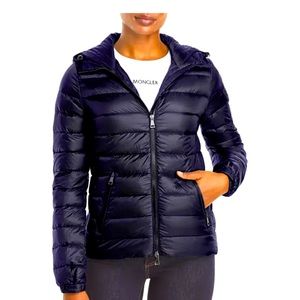 Blue Hooded Puffer Jacket